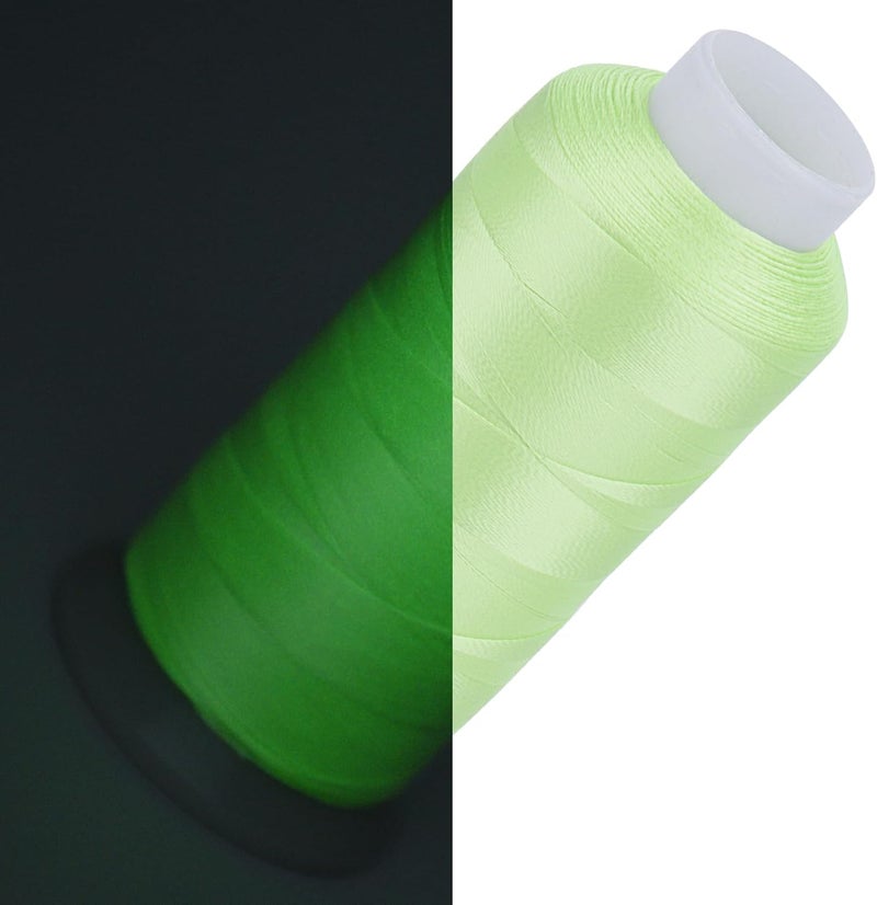 simthread Glow in Dark Thread for Embroidery and Sewing 2500 Yards Light Green - Image 1